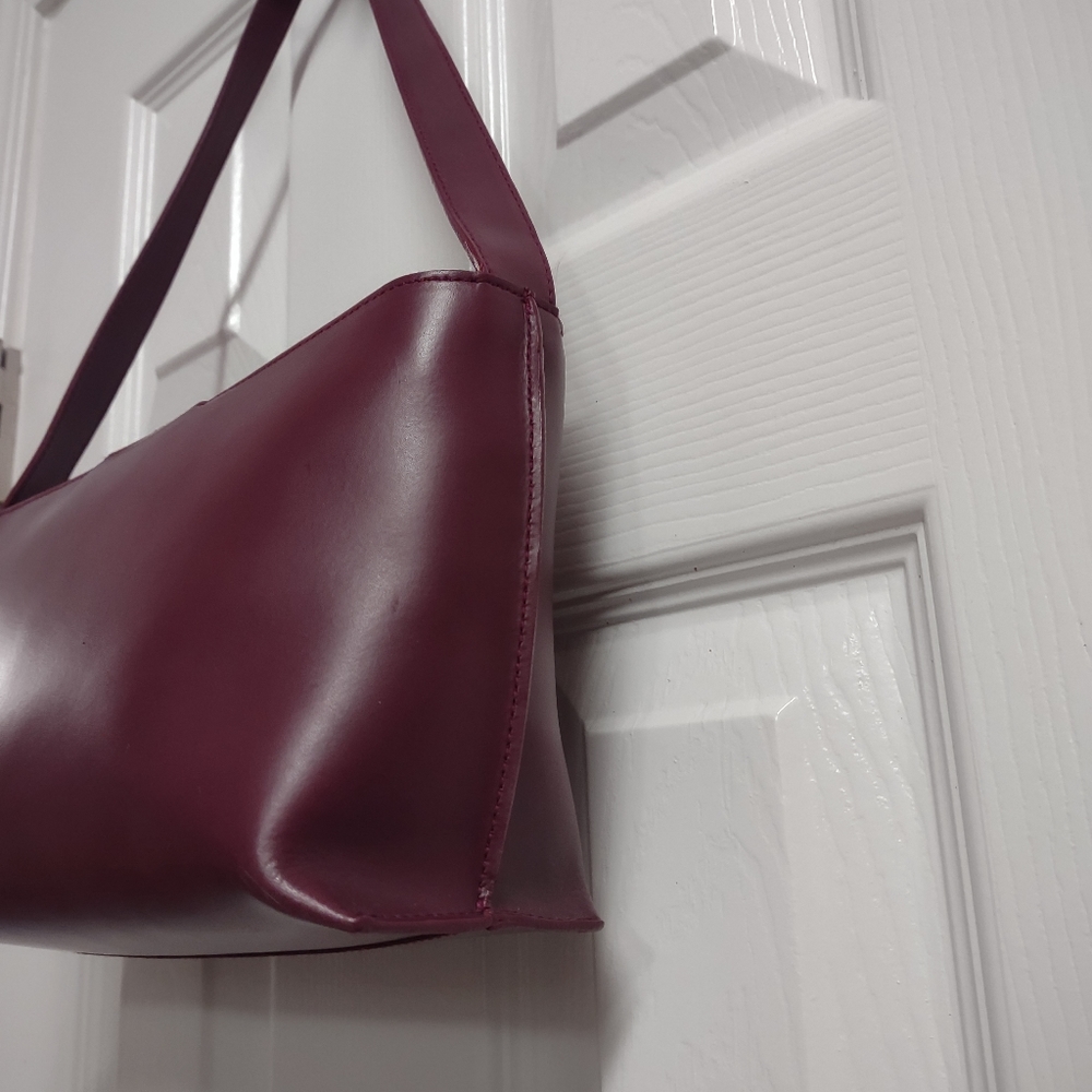 Furla Burgundy Leather Bag - Picture 3 of 14